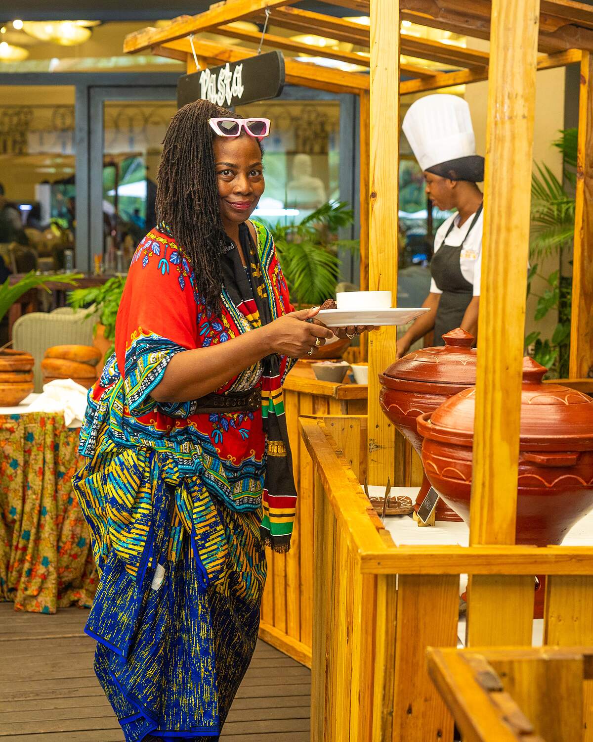 Served from the clay pots, food explained as it is plated