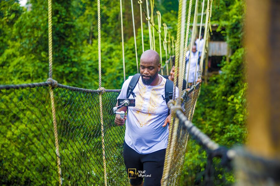 The canopy walkway at Kakum